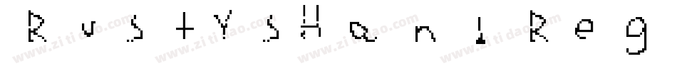 RustysHand Regular字体转换